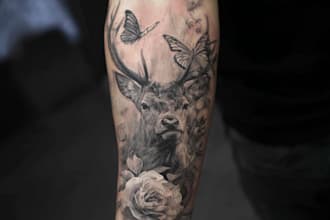 create unique realism tattoo design with my style