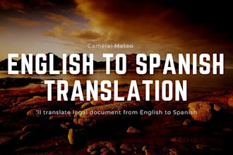 translate english to spanish