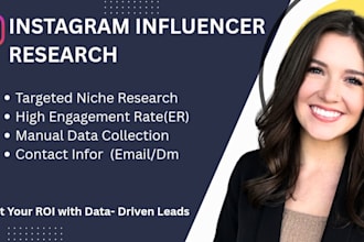 do instagram influencer research and influencer outreach for your brand