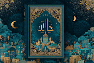 do professional arabic and islamic book cover design, book cover design