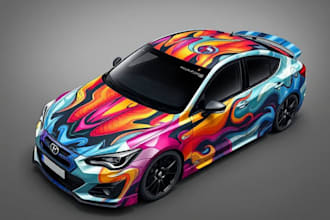 design professional truck, car, van, boat wrap for you
