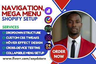 setup shopify navigation menu globo mega menu qikify buddha meteor navigo hukify