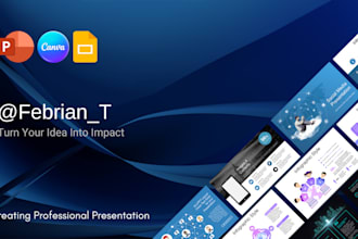 design a professional powerpoint and slide  presentation