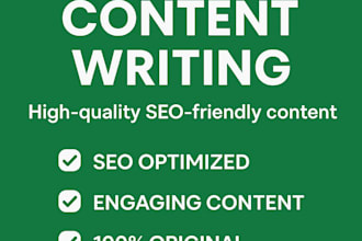 write high quality SEO content for websites and blogs
