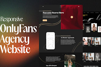 design and develop a custom website for your onlyfans agency