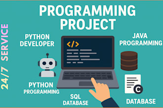 script java python bot c sql database coding programming project developer coder