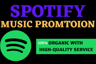 do organic SEO, GEO USA targeted spotify music promotion to gain real audience