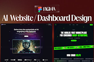 craft a futuristic ai saas or dashboard UI design in figma