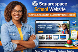 design squarespace charter school website kindergarten website elementary school