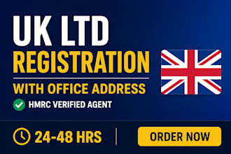 register UK ltd company with office address in 24 hours