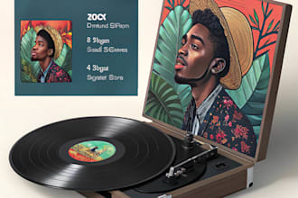 design professional album cover, mixtape cover design