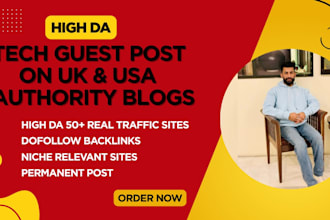 publish tech backlinks, tech blogs, and tech niche edits