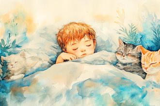 watercolor children book illustration children book illustration