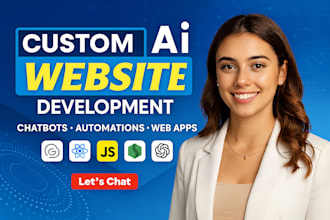 develop ai website, ai chatbot, ai web application, ai software developer