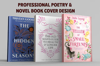 design a professional poetry book and novel book cover