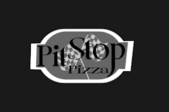design extraordinary pit stop pizza logo