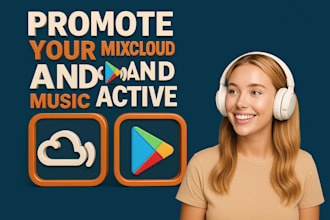 promote your mixcloud and google play tracks to real, active music audiences