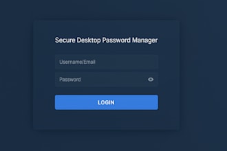 design and develop an encrypted password manager app for your business