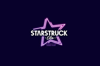 design dance team star logo