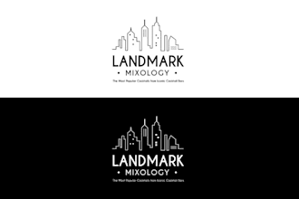 design ready drink cocktail logo