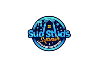 design playful professional soft wash service company logo