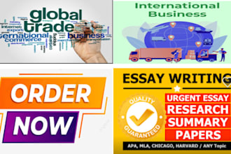do international business projects and reports