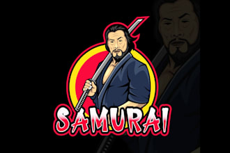 create exclusive and marvelous samurai logo design