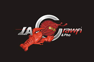 design attractive epic logo for la craw fish pho