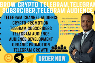 grow crypto telegram, telegram subscriber, telegram audience