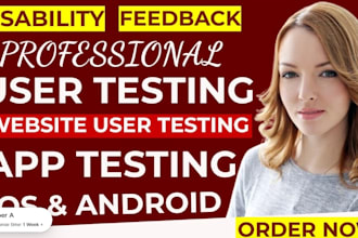 do app testing and website testing, QA, iphone, ipad and android user testing