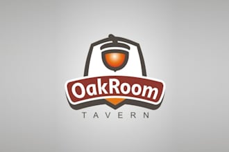 design top quality logo for oak room tavern