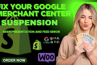 google merchant center suspension and misrepresentation