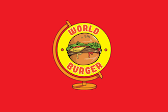 design food burger restaurant burger cake bakery logo
