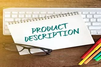 write product descriptions in urdu and english