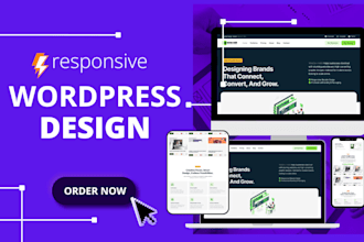 design a fast, responsive wordpress business website with SEO