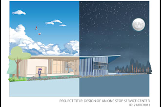create architectural collage and post digital renders