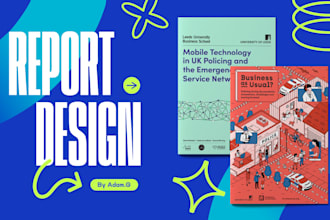design annual report, research publication, product brochure, company profile