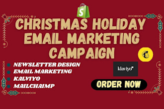 design highly converting christmas holiday email marketing campaign newsletter