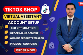 set up tiktok shop, tiktok shop virtual assistant, a z account management