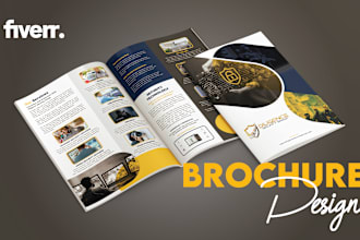 design brochure, company profile, annual report or booklet