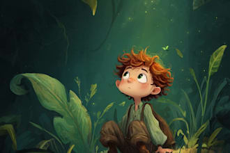 illustrate children story book illustration, kids story book illustration
