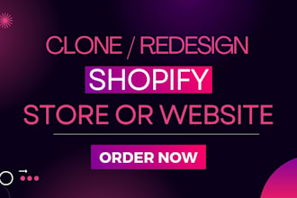 duplicate clone, revamp, copy shopify store design