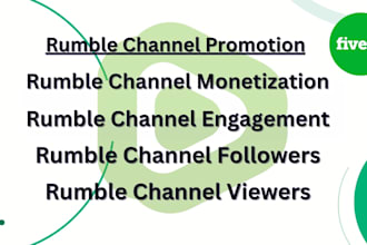 do organic rumble video promotion rumble channel promotion