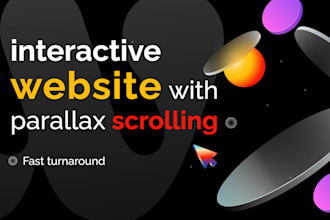 design stunning interactive website with parallax scrolling