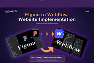 develop webflow website design, figma to webflow, framer website