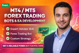 develop mt4 mt5 expert advisor, forex trading bot, and strategy
