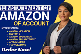 write appeal to reinstate suspended amazon account, policy violation