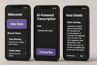 develop ai note taker app, ai note tracker app, ai remainder app