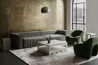 create modern 3d living room rendering, interior visualization in 24 hours