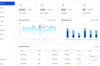 develop or clone web app erp saas crm lms hr pos software booking web app